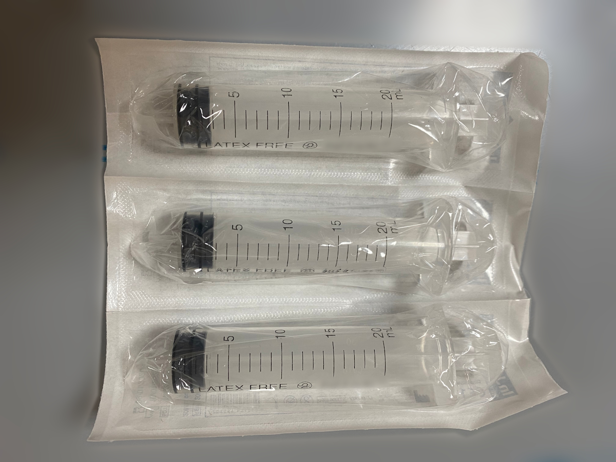 Syringe, luer, sterile